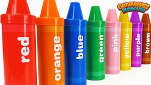 Best Learning Video for Toddlers Learn Colors with Crayon Surprises
