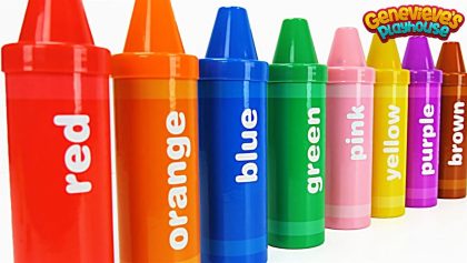 Best Learning Video for Toddlers Learn Colors with Crayon Surprises