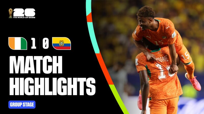 Côte d’Ivoire 1-0 Ecuador | Highlights | FIFA World Cup 2026™