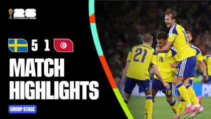 Sweden 5-1 Tunisia | Highlights | FIFA World Cup 2026™